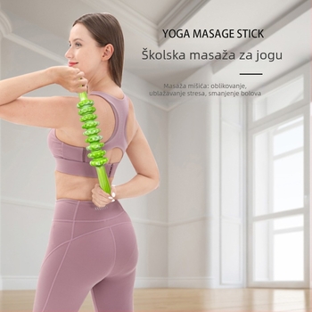 Yipinhui Plastični masažer za leđa – Ručni masažni valjak za kućno zdravlje i fitness