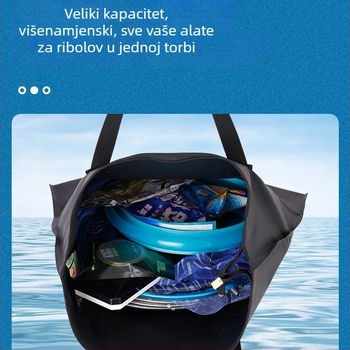 Torba za ribolovnu opremu, vodootporna, sklopiva, prijenosna, višestruka uporaba (Brend: Other; Kod proizvoda: F97hshhtm679th9; Materijal: svila s cvjetnim uzorkom)