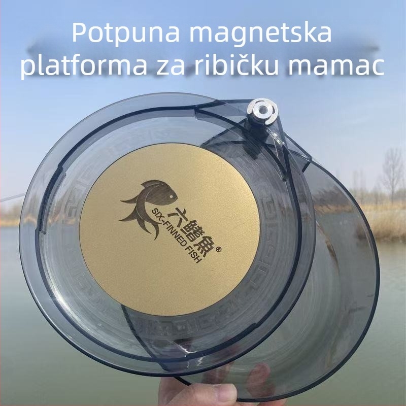 Magnetska posuda za mamce – ABS plast, dvostruki dizajn, posuda za tri bacanja, ribolovni pribor