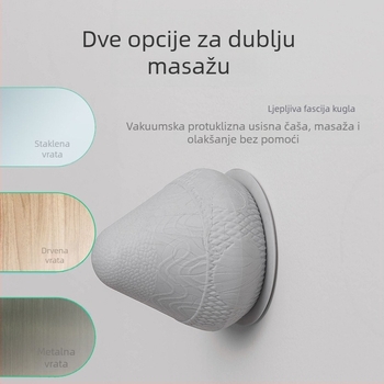 Joga masažna lopta, TPE materijal, 165 g, nije napuhana, konusni dizajn, Aruyooga
