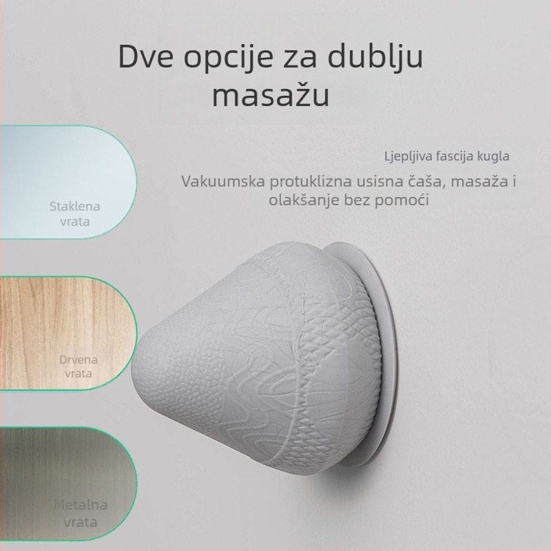 Joga masažna lopta, TPE materijal, 165 g, nije napuhana, konusni dizajn, Aruyooga