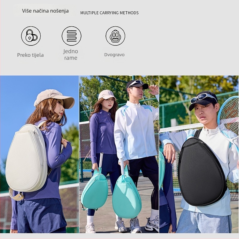 Torba za badminton i tenis — lagana, višefunkcionalna, ispis logotipa, Oxford vodootporna tkanina, kompozitna tkanina