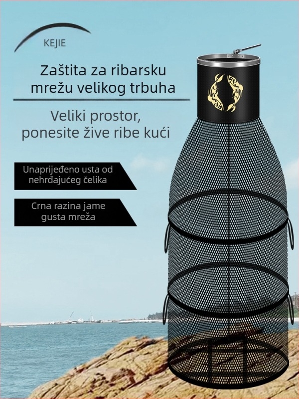 Splav ribolovna mreža za velike ribe, zvonoliki oblik, brzo suši, višefunkcionalna mreža za rezervoar; Marka: Other; Materijal: Svila