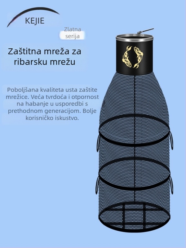 Splav ribolovna mreža za velike ribe, zvonoliki oblik, brzo suši, višefunkcionalna mreža za rezervoar; Marka: Other; Materijal: Svila