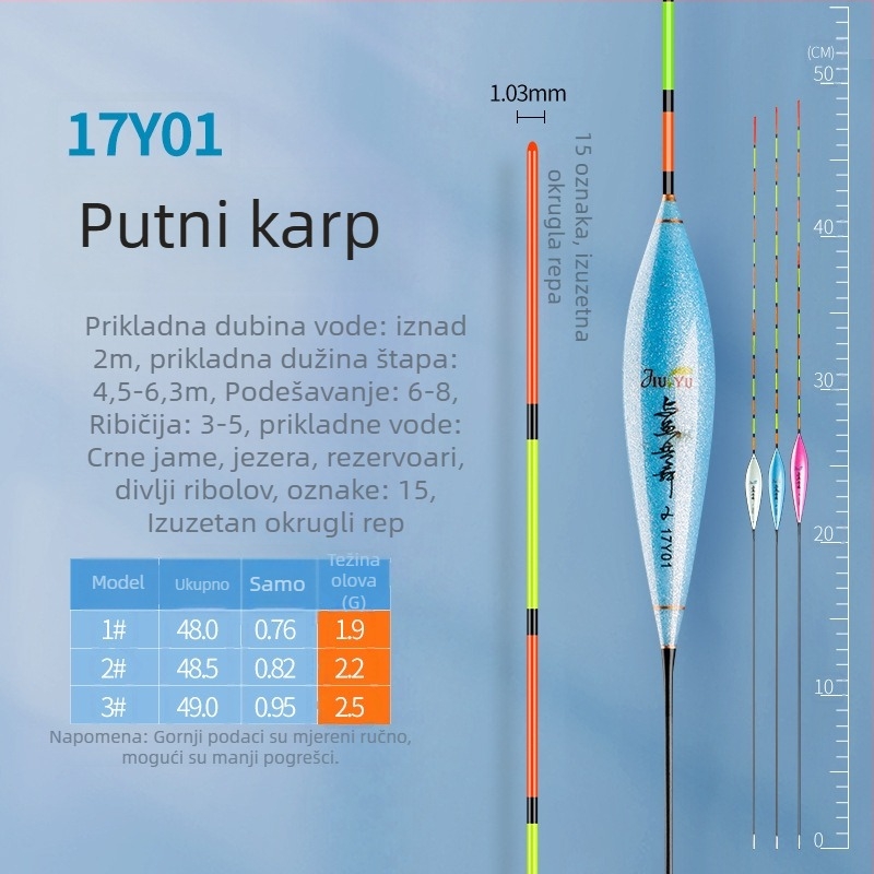 Nano pluta za ribolov – vertikalni drift, nano materijal, marka Leisurely person