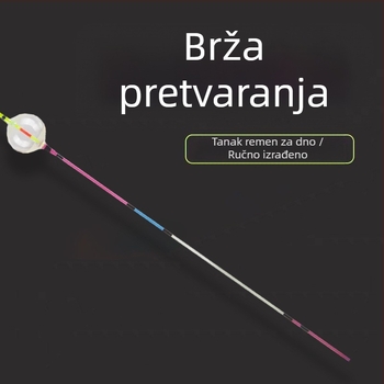 Plastični plovak za ribolov, vertikalni drift, s dvije oči, ojačani vodilica, visoka osjetljivost, plitko ribolov