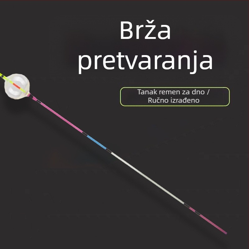 Plastični plovak za ribolov, vertikalni drift, s dvije oči, ojačani vodilica, visoka osjetljivost, plitko ribolov