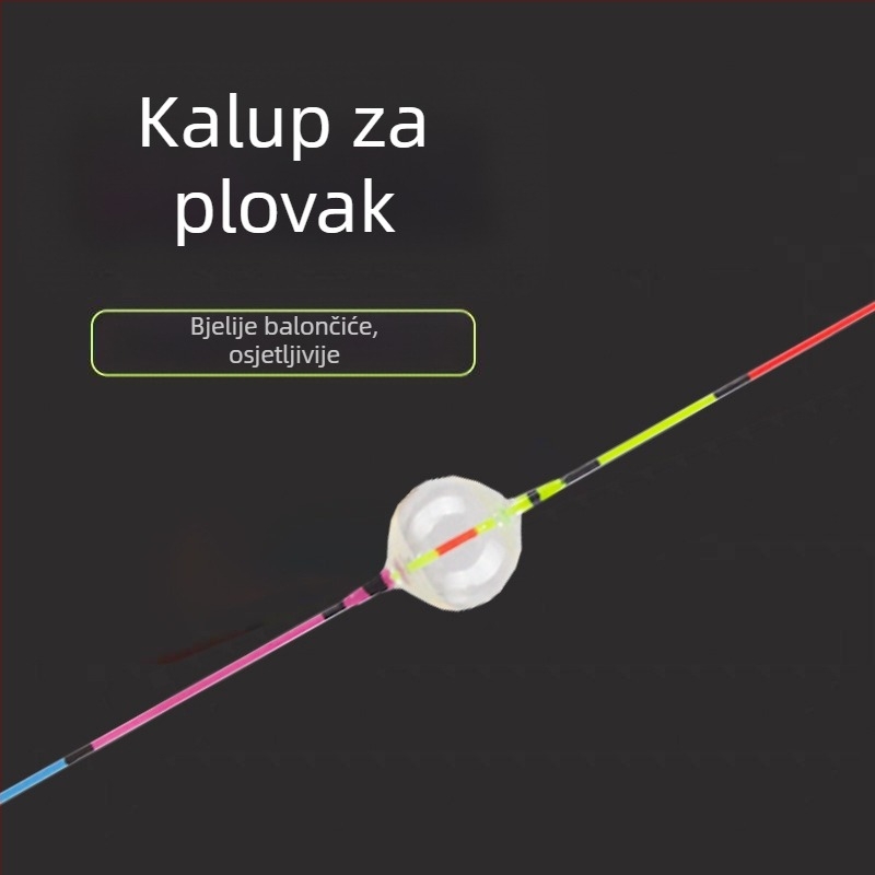 Plastični plovak za ribolov, vertikalni drift, s dvije oči, ojačani vodilica, visoka osjetljivost, plitko ribolov