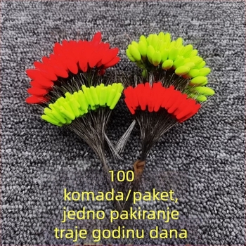 Pluta od pjene sa sedam zvjezdica, cilindrični oblik, maslinastog oblika dizajn za tradicionalni ribolov