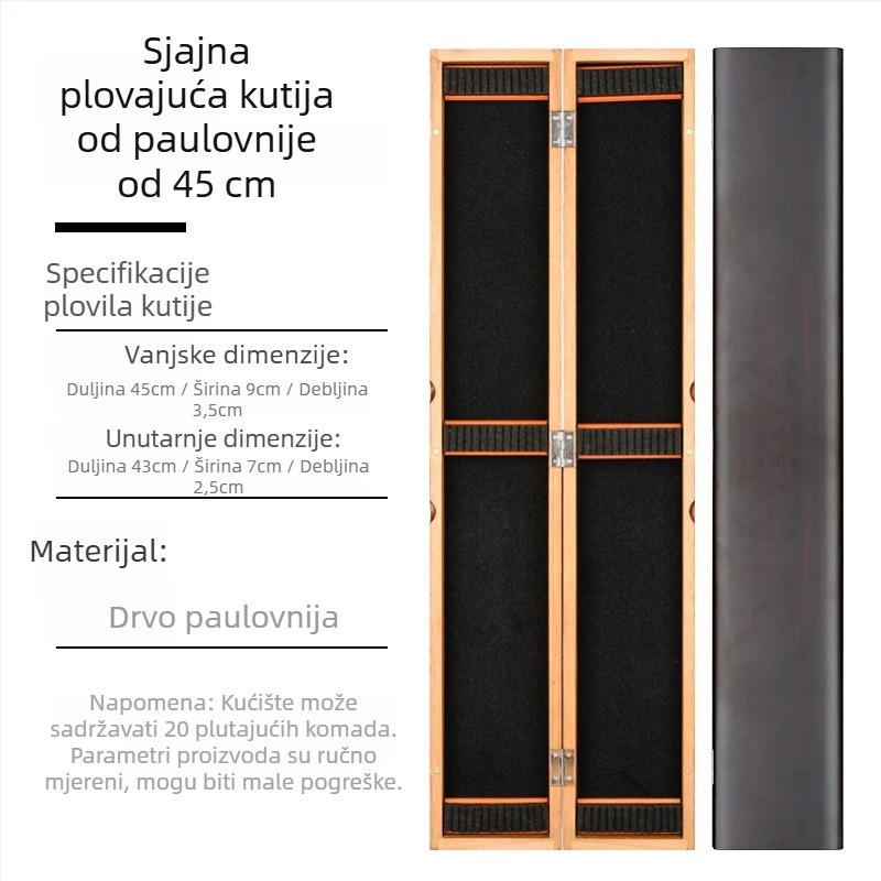 Dream drvena kutija za opremu za pecanje s velikim kapacitetom i višenamjenska