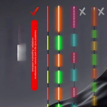 Mermaid vertikalna drift pluta s elektroničkim senzorom za ugriz, kompozitno tijelo, tvrdi rep, dnevno/noćna upotreba
