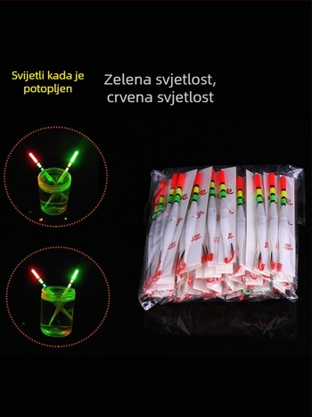 Elektronički svijetleći vertikalni plovak od plastike za noćni ribolov