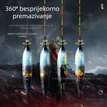 Elektronička plutača za ribolov s LED — visoka osjetljivost, osvijetljena, dnevno/noćno dvostruko korištenje, kompozitni materijal