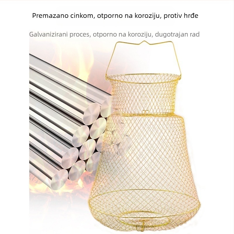 Mengda sklopiva košara za ribu od čeličnog žice za zaštitu riba — Marka Mengda; Kategorija: Zaštita riba; Materijal: Drugo