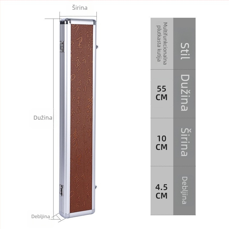 Kutija za plovke od aluminijske legure, produžena, velika kapaciteta, višestruka namjena (Podrijetlo: Kina; Materijal: Aluminij; Marka: Druga; Nema privatne marke)