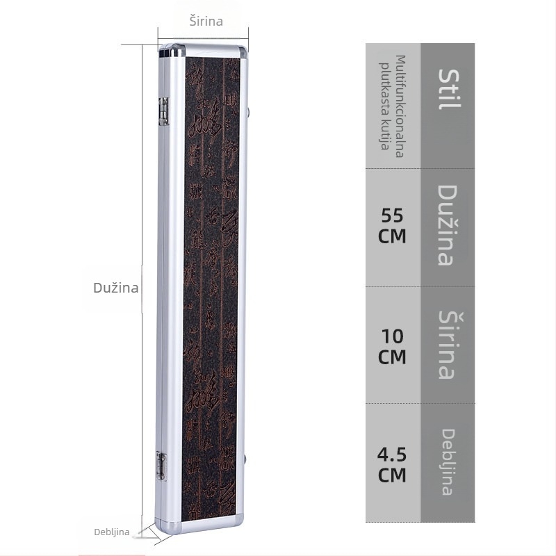 Kutija za plovke od aluminijske legure, produžena, velika kapaciteta, višestruka namjena (Podrijetlo: Kina; Materijal: Aluminij; Marka: Druga; Nema privatne marke)