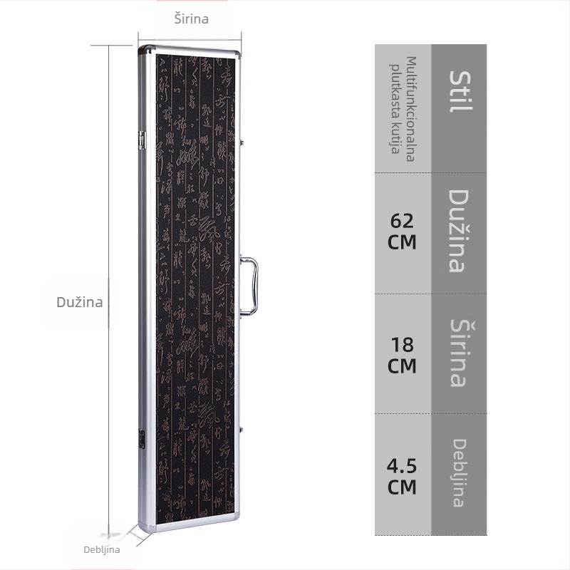 Kutija za plovke od aluminijske legure, produžena, velika kapaciteta, višestruka namjena (Podrijetlo: Kina; Materijal: Aluminij; Marka: Druga; Nema privatne marke)