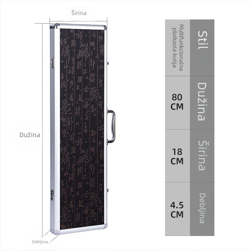 Kutija za plovke od aluminijske legure, produžena, velika kapaciteta, višestruka namjena (Podrijetlo: Kina; Materijal: Aluminij; Marka: Druga; Nema privatne marke)