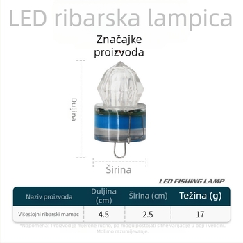 SHARESHARK Podvodna LED svjetiljka za privlačenje riba za noćni ribolov u dubokom moru