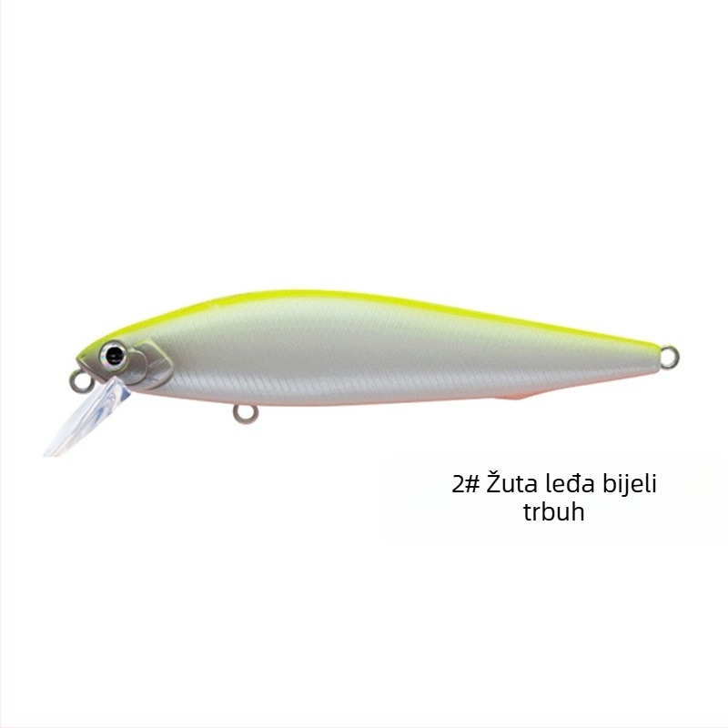 Nástraha za duga bacanja: potopni minnow sa srebrnom oštricom; minnow sa srebrnom oštricom i Dead Fly sustav