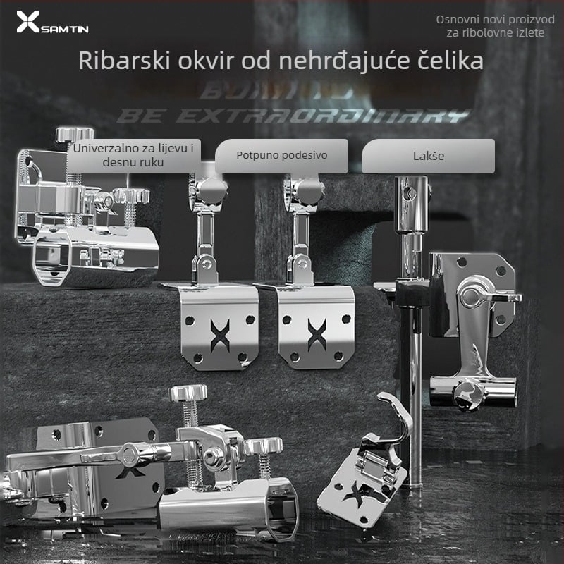Nehrđajući čelični kutni tornjić, natjecateljski toranj, držač mamca za ribu, set od 3 dijela, set od 5 dijelova