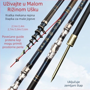 Soft-Tail set štapova za raft ribolov i bacanje s obale