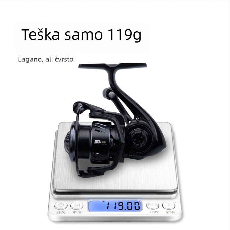 Fishing Fan spinning kolut za ribolov, potpuno metalna konstrukcija, kutija s 50 komada
