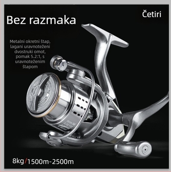 Pool Blade metalni spinning kolut za ribolov — pakiranje 40 komada, licencirana privatna oznaka