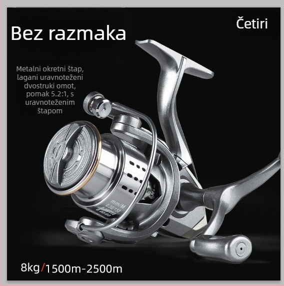 Pool Blade metalni spinning kolut za ribolov — pakiranje 40 komada, licencirana privatna oznaka