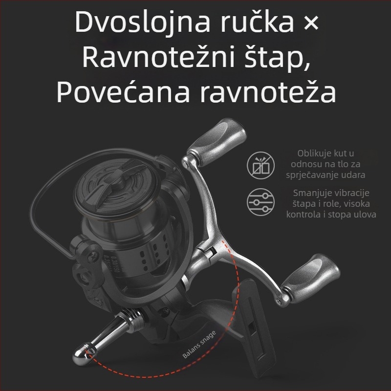 Pool Blade metalni spinning kolut za ribolov — pakiranje 40 komada, licencirana privatna oznaka