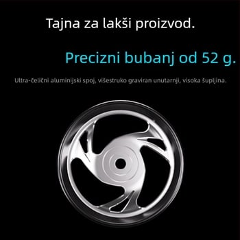 DIWA/Diva 801 White Knight spinning kolut – ležajevi od nehrđajućeg čelika, tijelo od karbonskih vlakana, težina 460 g