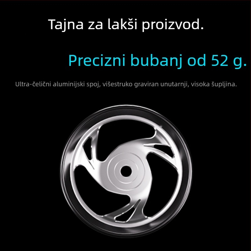 DIWA/Diva 801 White Knight spinning kolut – ležajevi od nehrđajućeg čelika, tijelo od karbonskih vlakana, težina 460 g