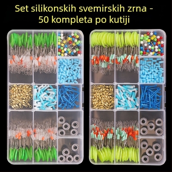 Set svemirskih perli – Potpuni komplet s plovkom, prstenom u obliku osmine, glavnom linijom i dodacima za ribolov