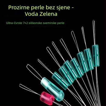 Prozirni silikonski perle za glavnu liniju – anti-zamotavanje