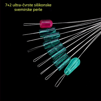 Prozirni silikonski perle za glavnu liniju – anti-zamotavanje