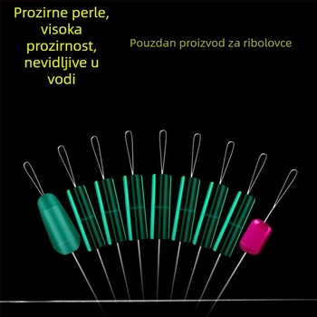 Prozirni silikonski perle za glavnu liniju – anti-zamotavanje