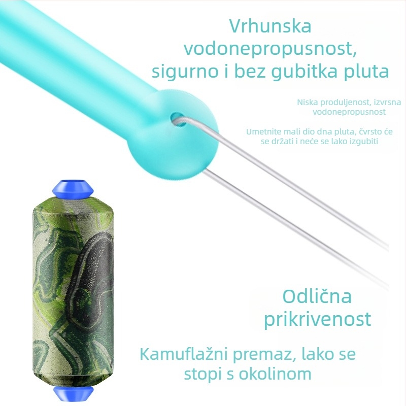 Set ribolovnog pribora sa silikonskim pluto-sjedištem, glavnom linijom i malim dodacima