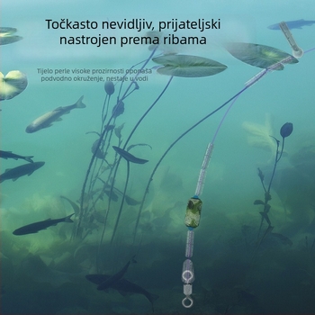Lin Lake Set svemirskih perli za natjecanje — silikon perle visoke prozirnosti, anti-zamrljavanje, brza plutaća olovna sjedala, skup osmerokutnih prstena i pribor