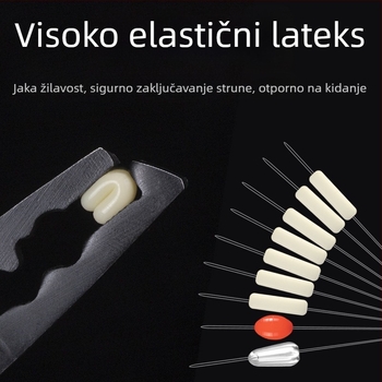 Lin Lake Set svemirskih perli za natjecanje — silikon perle visoke prozirnosti, anti-zamrljavanje, brza plutaća olovna sjedala, skup osmerokutnih prstena i pribor