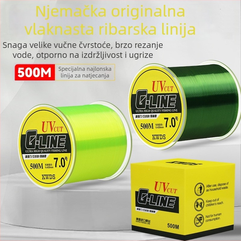 Rakagawa glavna ribolovna linija – najlon, snaga 1,8 kg, 6 koluta u kutiji