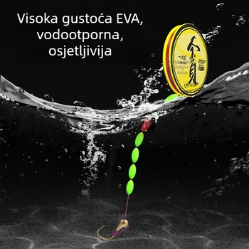Sedmerostruki plovak za karasa s jednim udicom – visoka osjetljivost; materijal: najlon nit; mjesto ribolova: rijeka, jezero, akumulacija