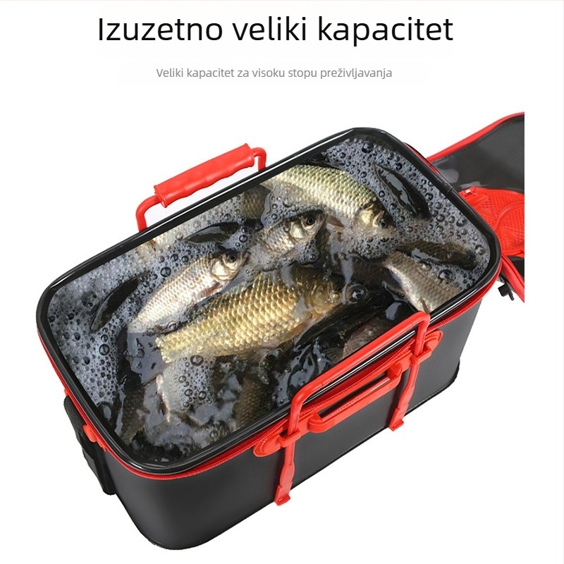Eva kanta za ribolov za žive ribe s kisikom, izrađena od jednog dijela, sklopiva