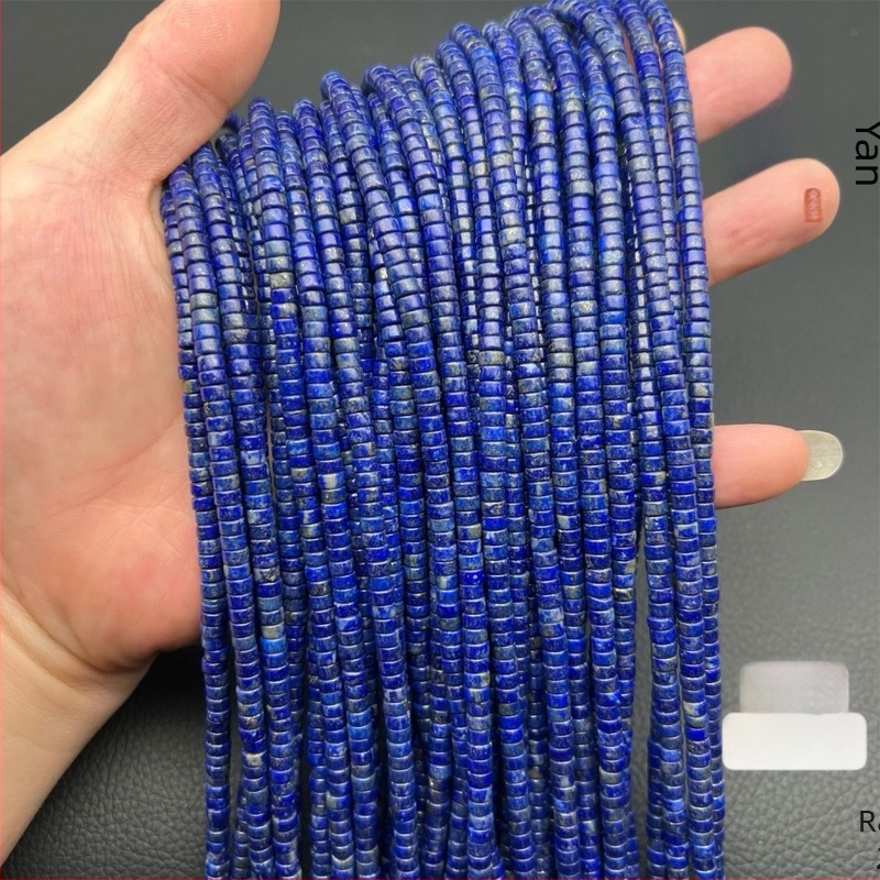 Lapis lazuli slobodne perle – Spacer stil, Han Yan Jewelry, Kod 56231312214214123123, polu završene DIY perle