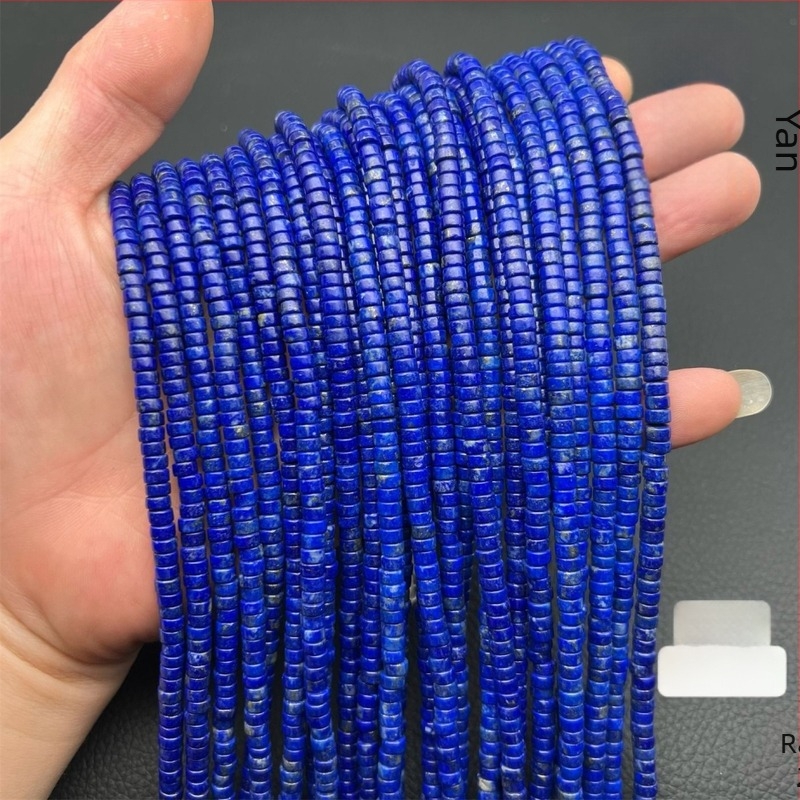 Lapis lazuli slobodne perle – Spacer stil, Han Yan Jewelry, Kod 56231312214214123123, polu završene DIY perle