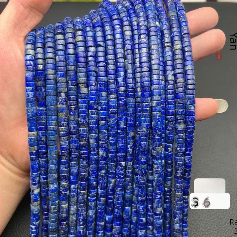 Lapis lazuli slobodne perle – Spacer stil, Han Yan Jewelry, Kod 56231312214214123123, polu završene DIY perle