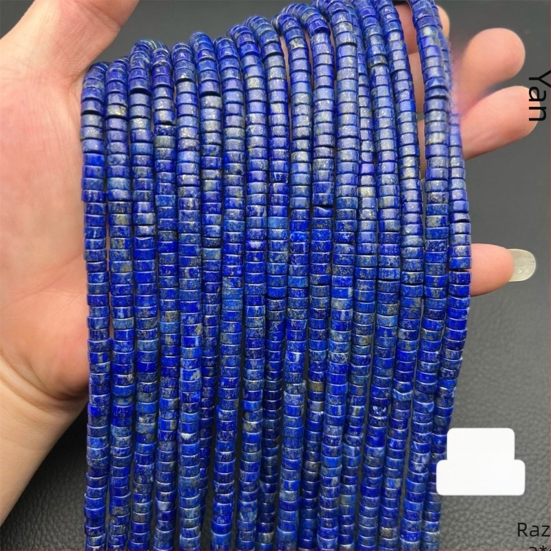 Lapis lazuli slobodne perle – Spacer stil, Han Yan Jewelry, Kod 56231312214214123123, polu završene DIY perle