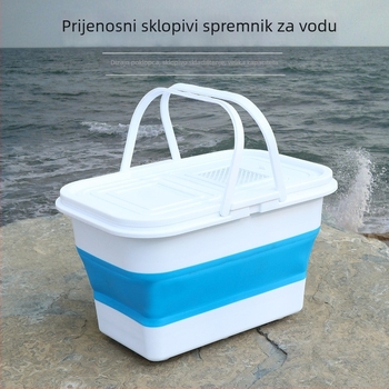 Kushang sklopiva kanta za ribu – silikon + PP, podrijetlo: Kina