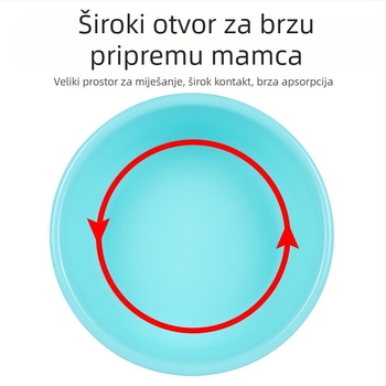 Orsev set posuda za mamce protiv pada — otvorena posuda za mamce, miješanje mamaca, 3-dijelni set posuda, prehrambeni PC