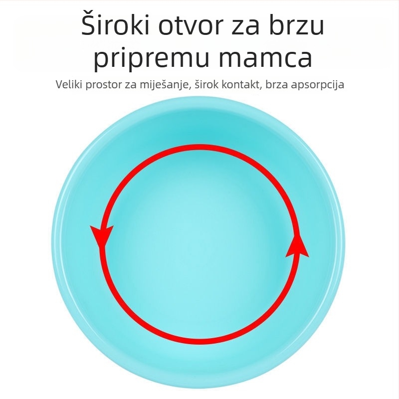 Orsev set posuda za mamce protiv pada — otvorena posuda za mamce, miješanje mamaca, 3-dijelni set posuda, prehrambeni PC