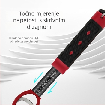 Forever good kliješta za ribolov od aluminijske legure s ugrađenim mjeračem, sklopivi set kliješta za varalice